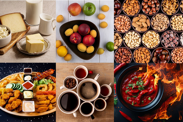 غذاهای سرخ‌شده و پرچرب هضم دشواری دارند و ممکن است باعث ایجاد نفخ در مادر و نوزاد شوند.